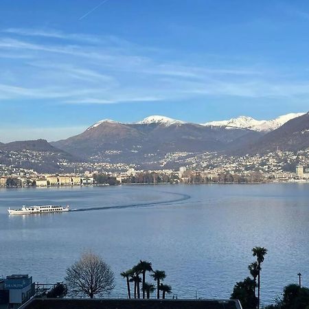 Apartamento Alloggio Con Favolosa Vista Lago Lugano Paradiso Exterior foto